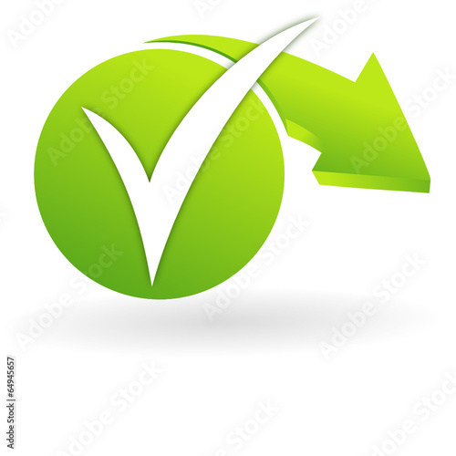 valider sur web symbole vert