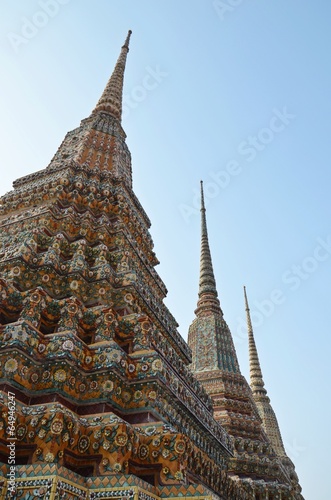 Photography chedi in grand palace in bangkok