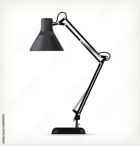 Black table lamp
