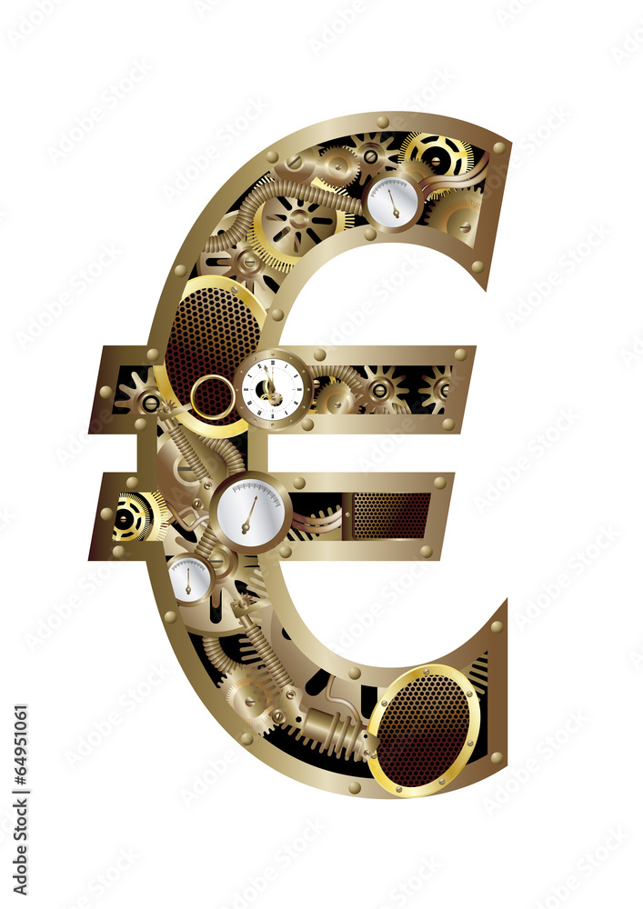Fototapeta premium steampunk euro