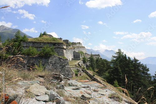 View of Fenestrelle Fort, Fenestrelle, Turin, Italy