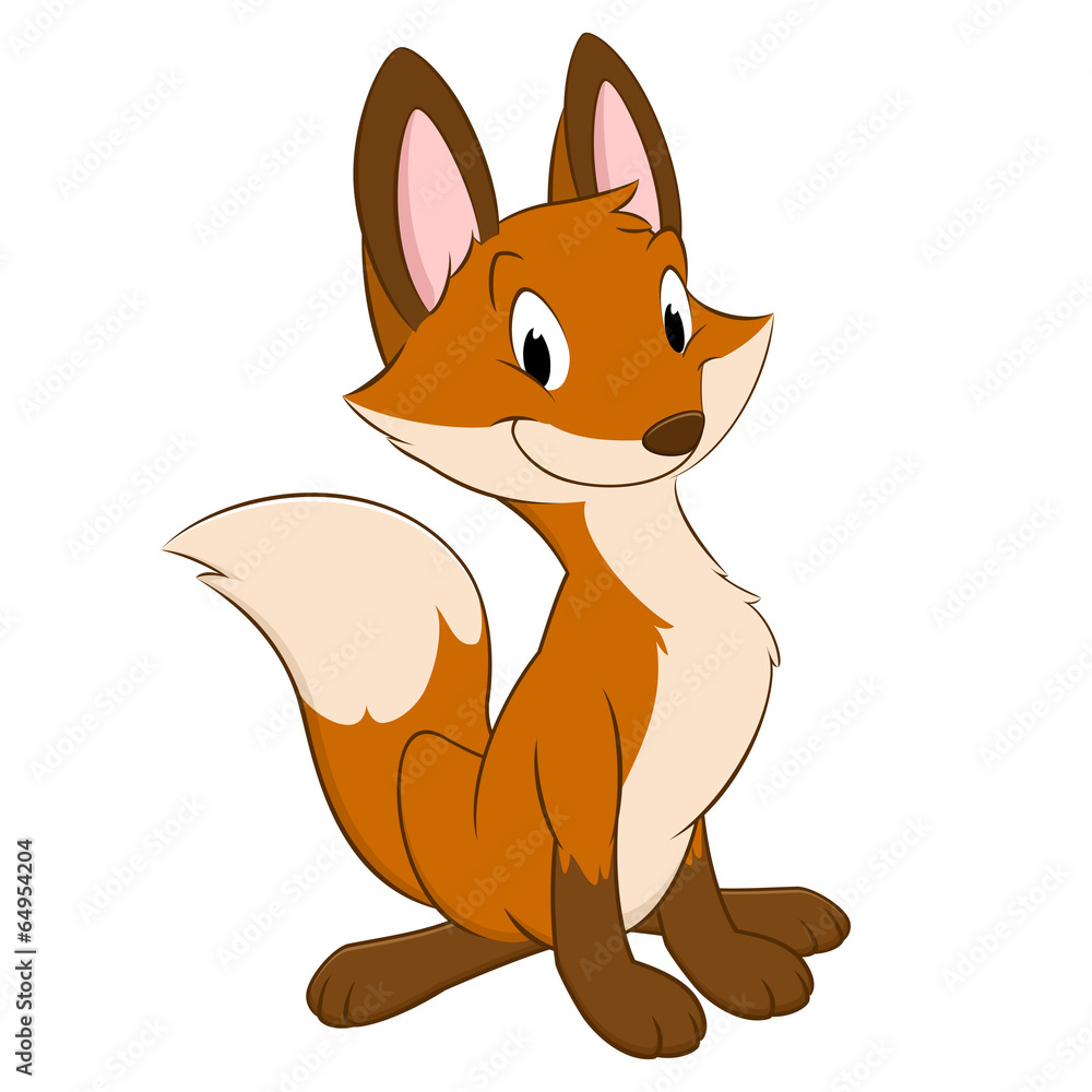 Obraz premium Cartoon Fox