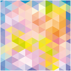 Wandcirkels Mozaïek patronen Abstracte kleurige geometrische compositie  © jodo19