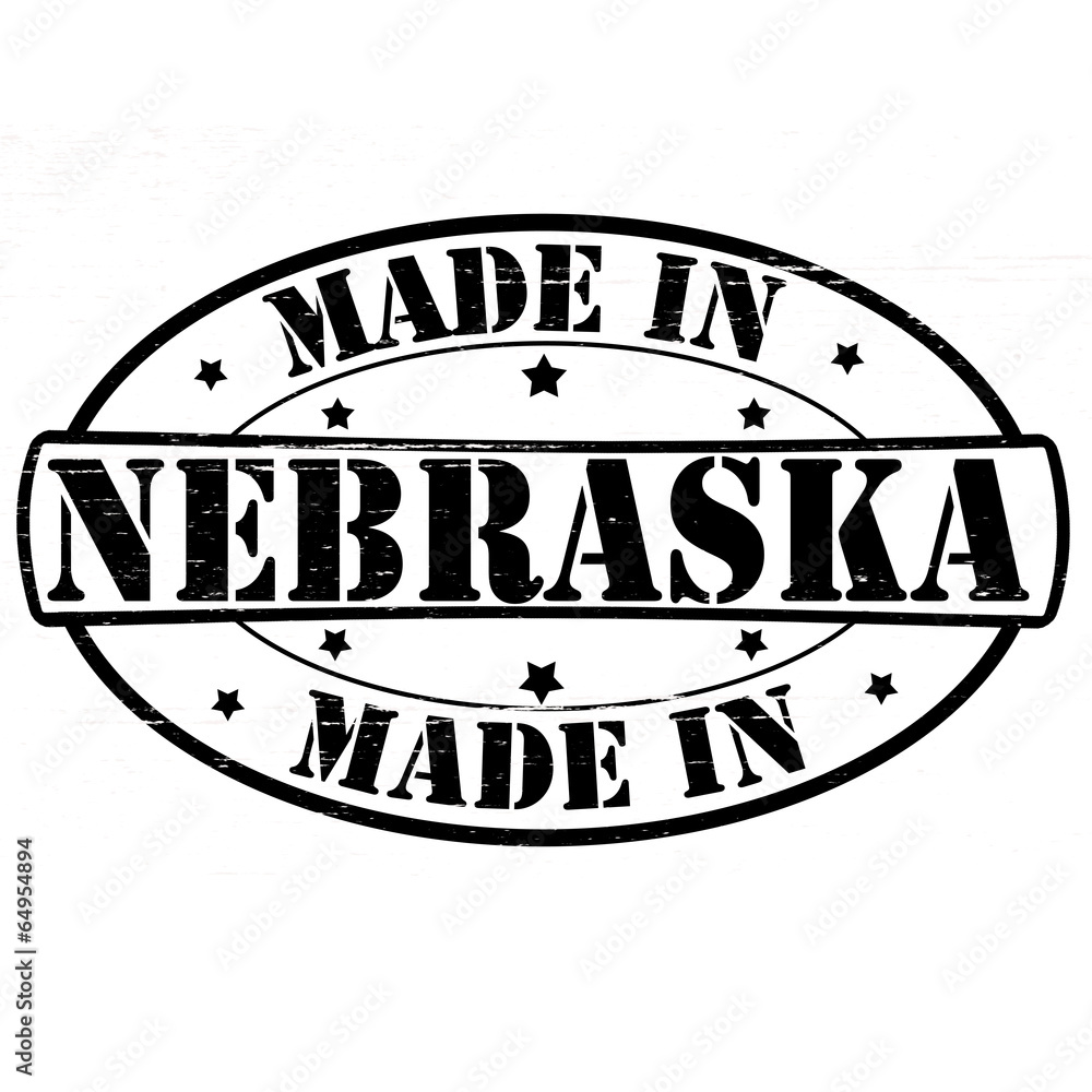 Fototapeta premium Made in Nebraska