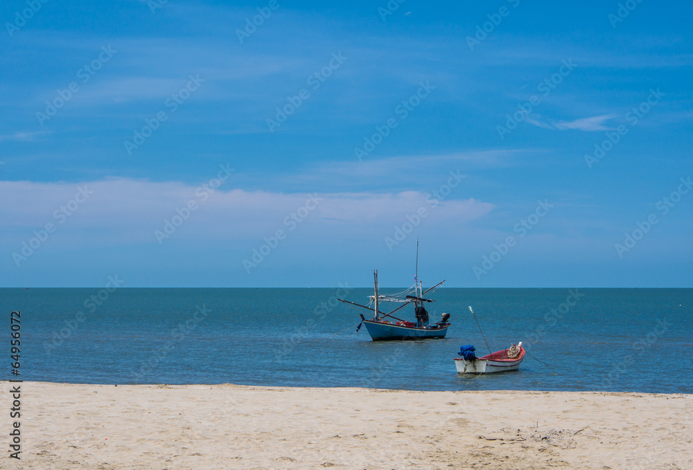 boats on the sea