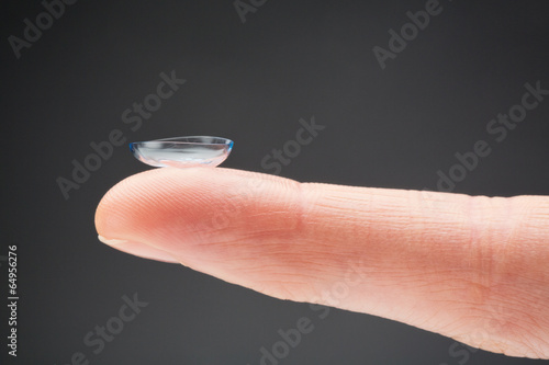 Contact Lens on a Fingertip