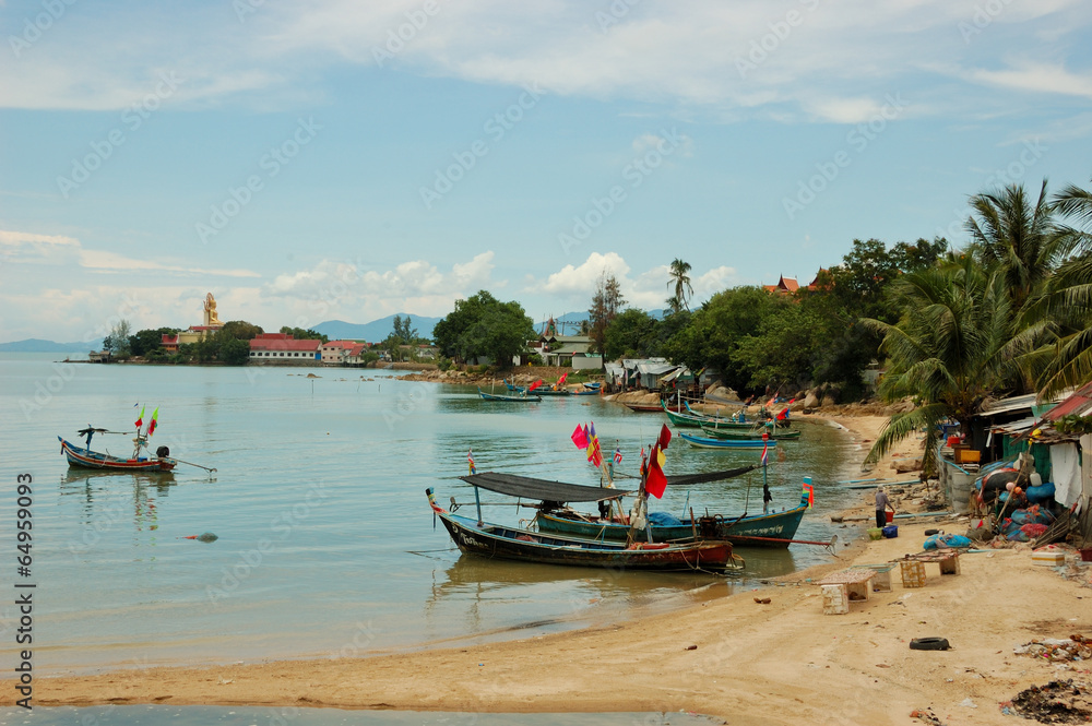 thailand island -  fishing village