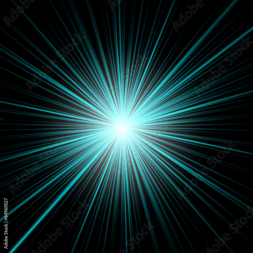 magic abstract background in a bright blue color