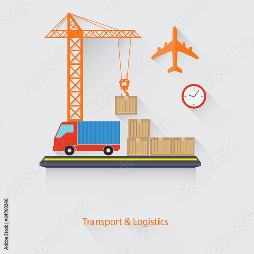 Transport and Logistics concept,vector