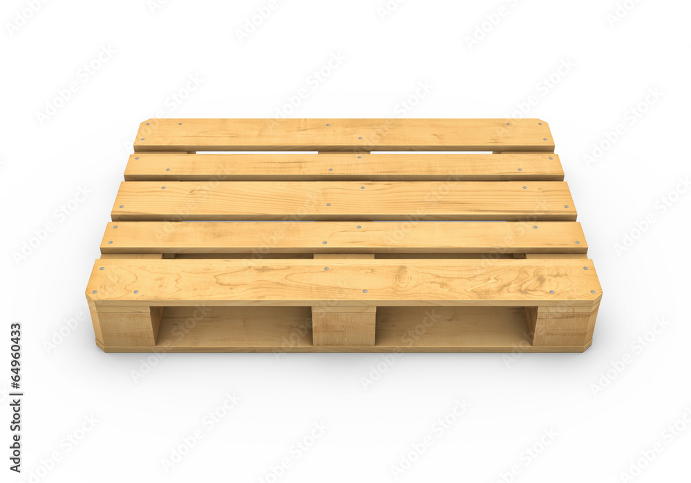 Wooden pallet isolated on white background Wooden pallet isolated on white background