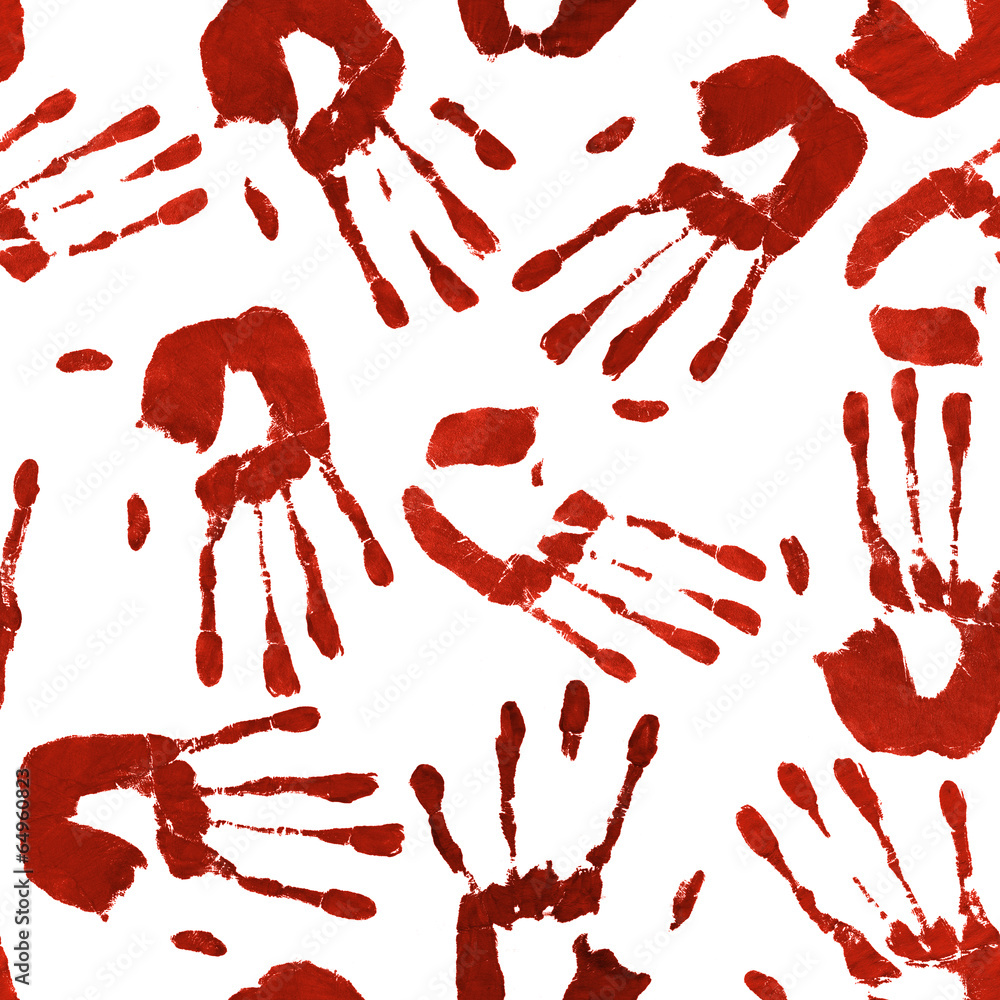 Bloody Handprint Background Stock Illustration | Adobe Stock