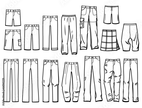 Contours male pants