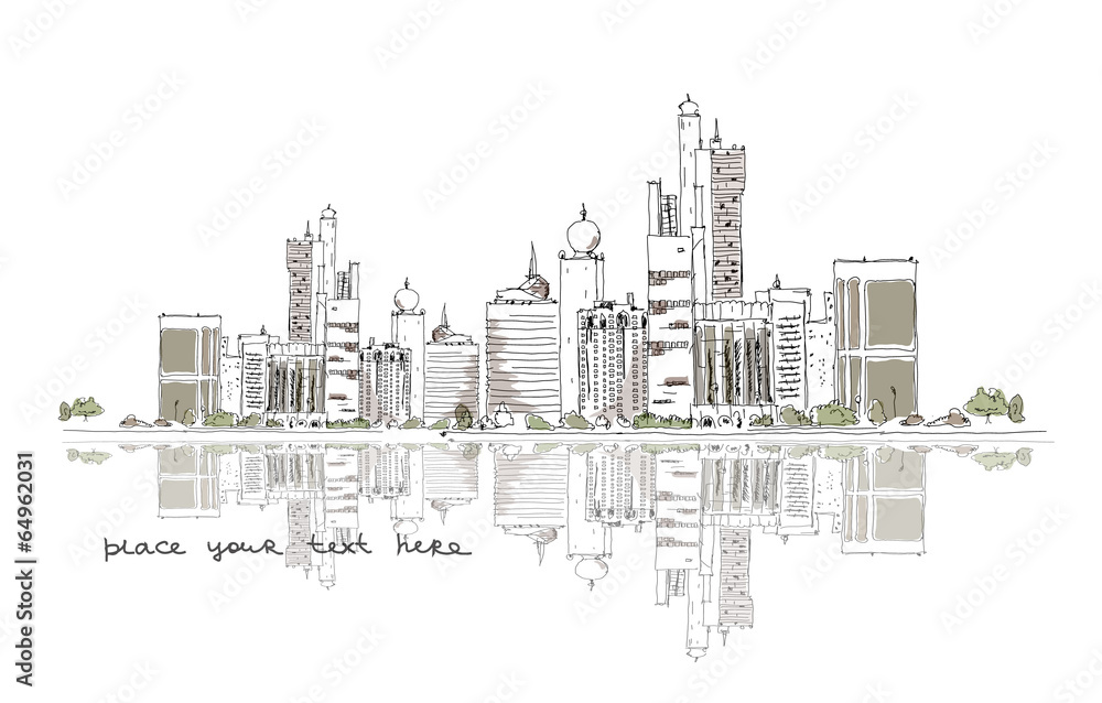 United Arab Emirates background, sketch collection