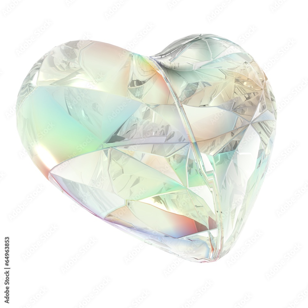 Fototapeta premium coeur de diamant