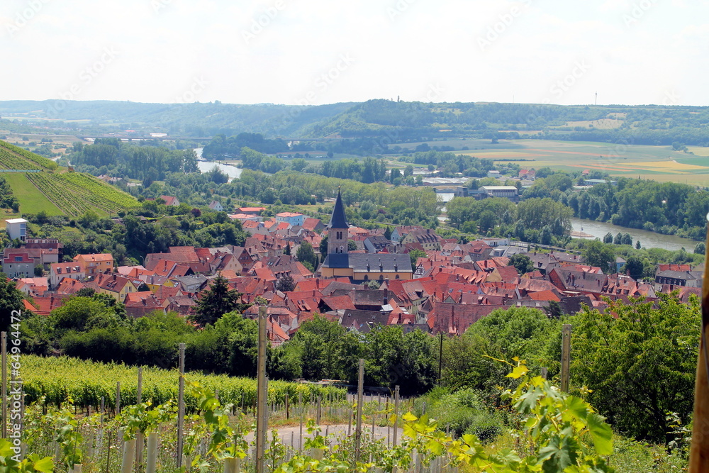 Obraz premium Fränkischer Weinort Randersacker