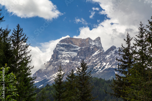 Pelmo mountain in Dolomites