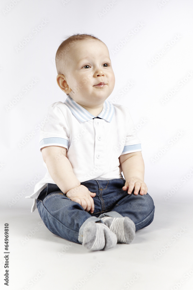 Boy in studio smiling Boy in studio smiling