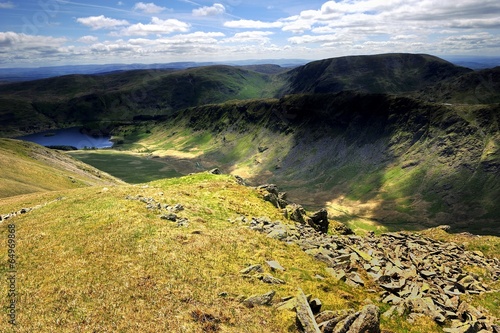 Riggindale Crag down to Haweswater photo