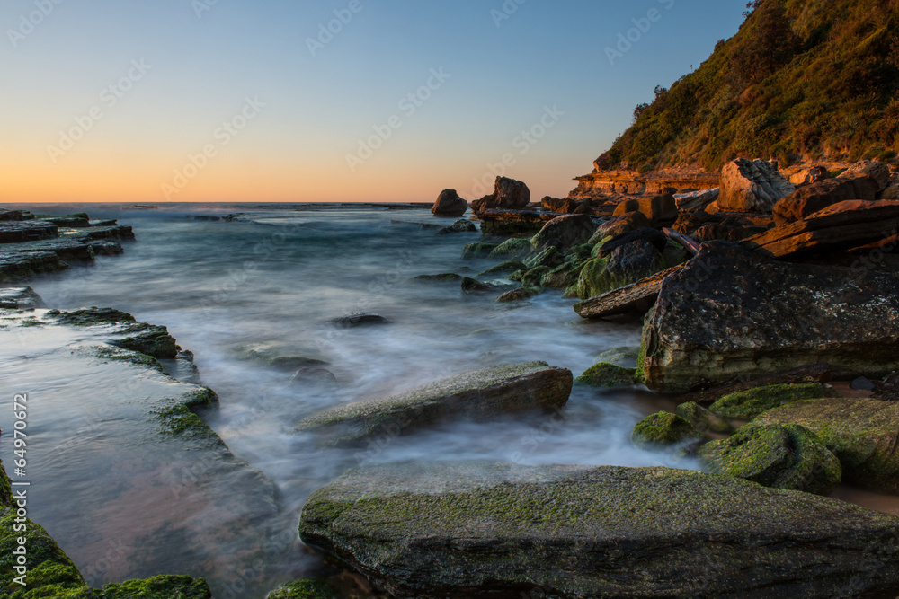 Sunrise from Sydney sea.