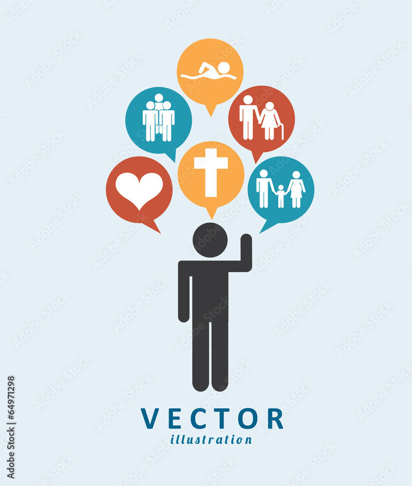 Human icon design Human icon design