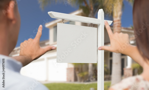 Blank Real Estate Sign, Hou...