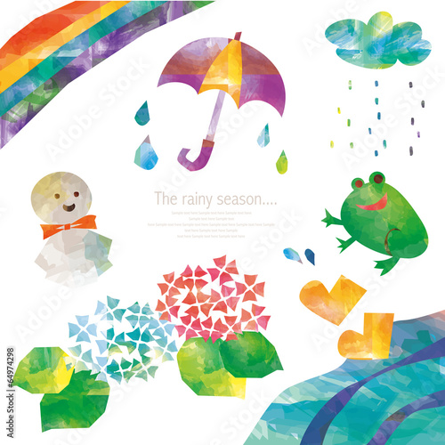 水彩 梅雨イラスト Stock ベクター Adobe Stock 水彩 梅雨イラスト Stock ベクター Adobe Stock