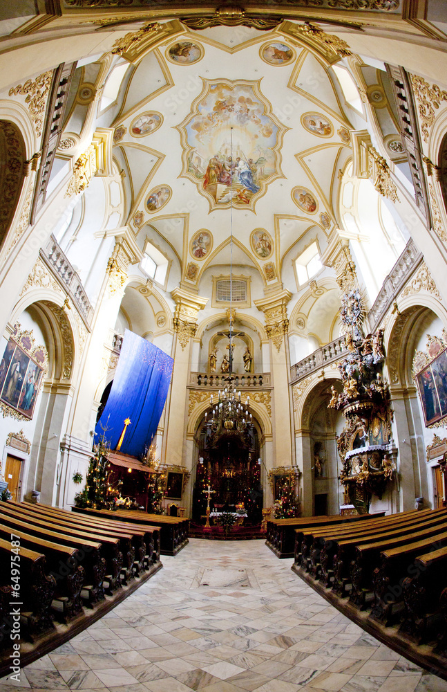 interior of pilgrimage church, Wambierzyce, Poland