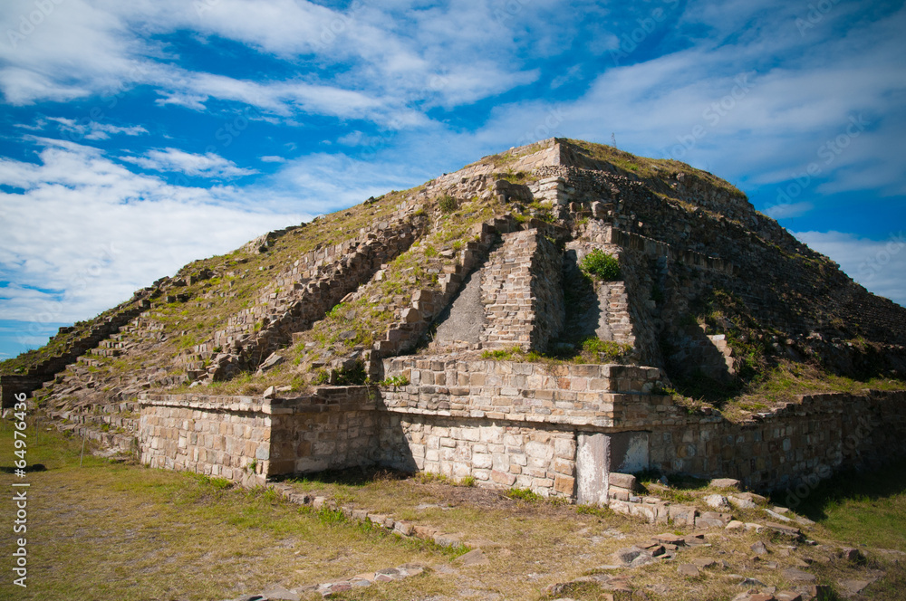 Monte alban ruins in mexico