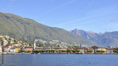 Ascona, Altstadt, Seeufer, Herbst, Tessin, Schweiz