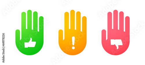 Hand icon set