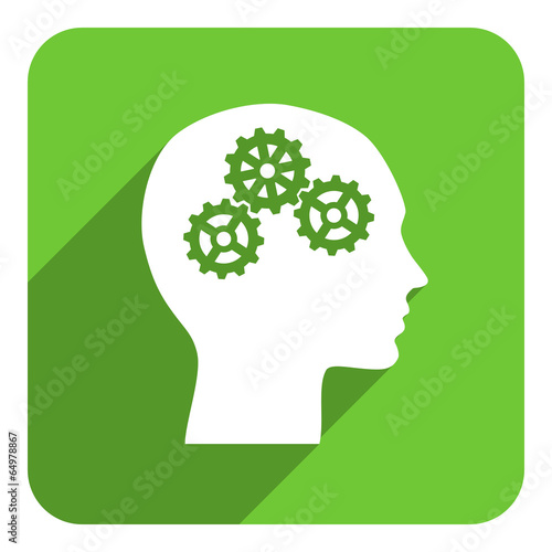 head flat icon