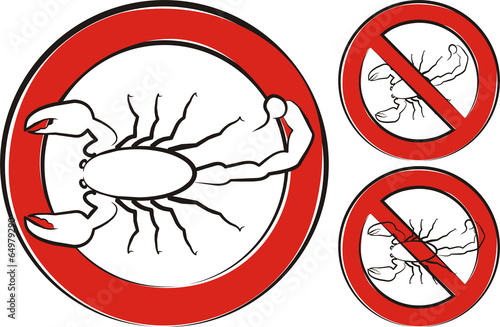scorpion - warning sign