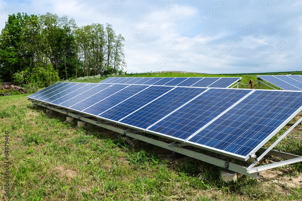 Solar Panel im Freien