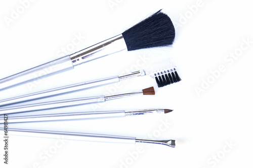 Set of make-up brushes