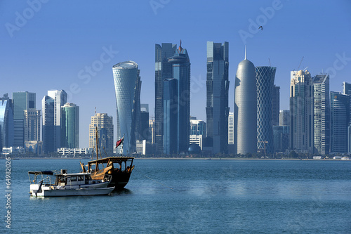Modern city in Doha