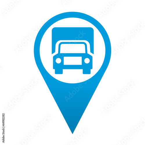 Icono localizacion simbolo camion