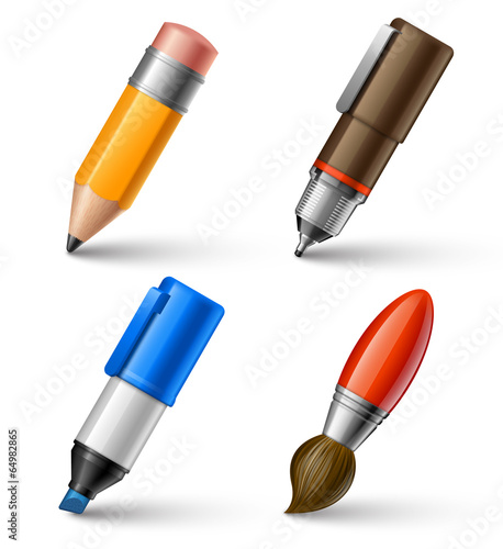 Fournitures d'arts graphiques vectorielles 1