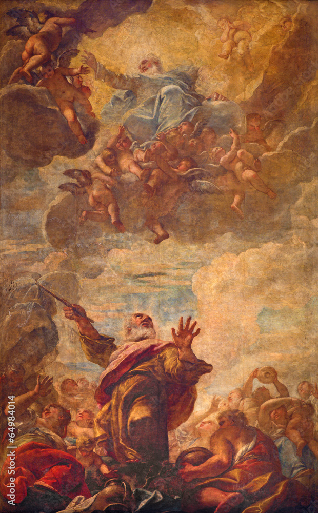 Fototapeta premium Venice - Moses Strikes Water from a Rock