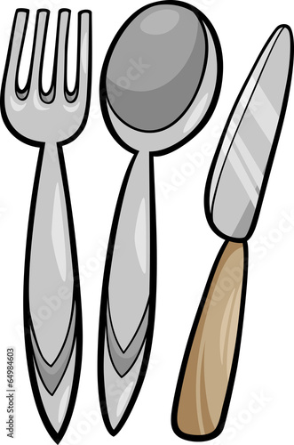 utensils cartoon illustration