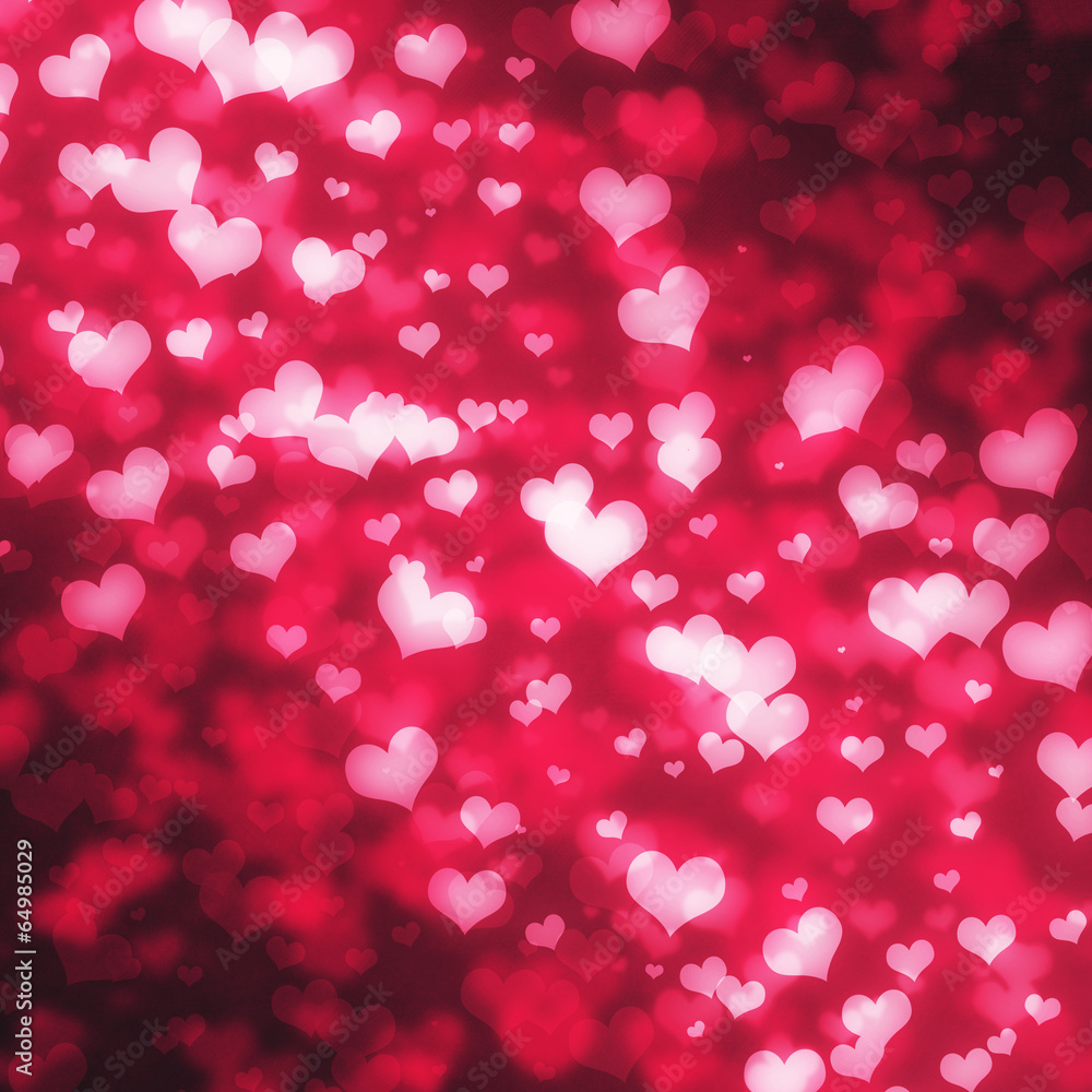 Abstract Glow Soft Hearts for Valentines Day Background Design. Abstract Glow Soft Hearts for Valentines Day Background Design.