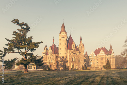 wschód słońca Zamek Moszna © twotnig