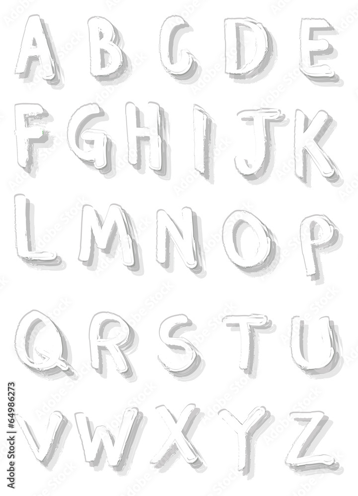 White Font with Shadow on White background White Font with Shadow on White background