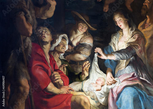 Antwerp - Nativity scene by Peter Paul Rubens photo