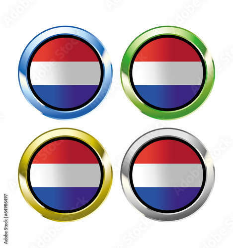 Netherlands flag button
