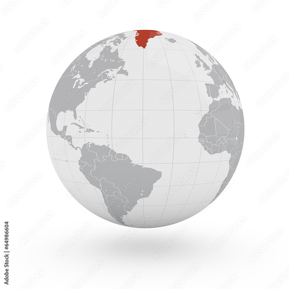 Mappamondo America, Groenlandia Mappamondo America, Groenlandia