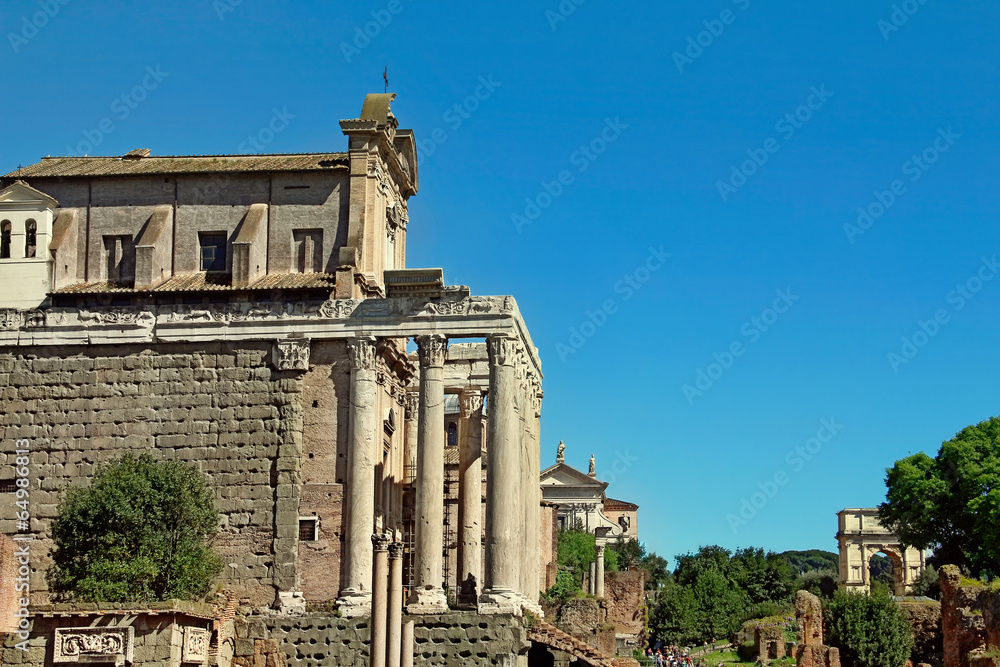 Obraz premium Roman Forum in Rome, Italy