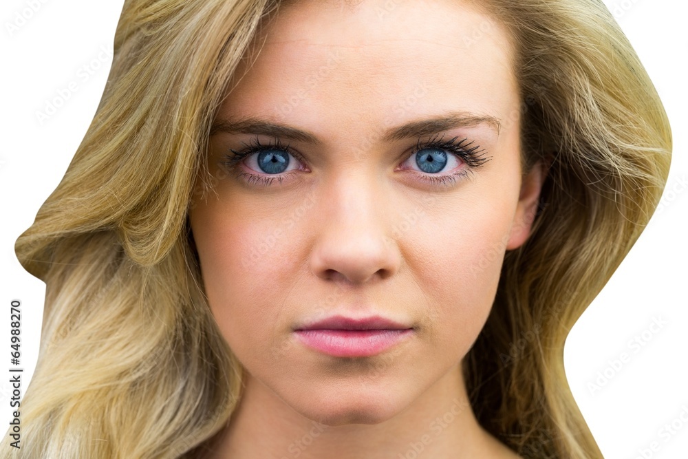 Serious blonde natural beauty Serious blonde natural beauty