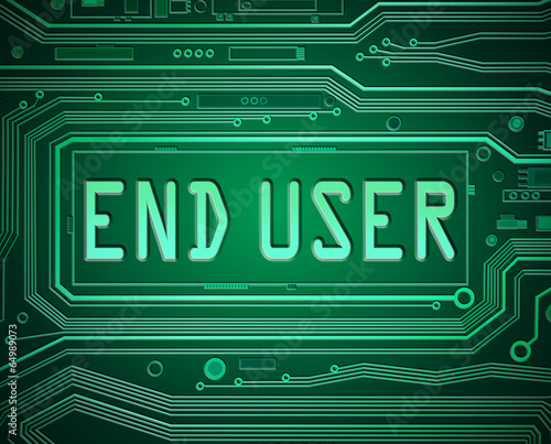 End user concept.