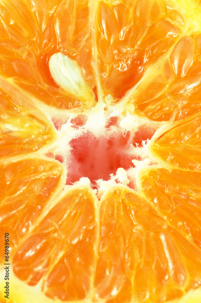 Close-up of sliced tangerine Close-up of sliced tangerine
