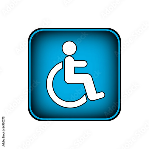 Disabled icon sign